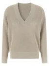 Brunello Cucinelli Openwork Sweater Sweaters And Cardigans Beige In Neutral