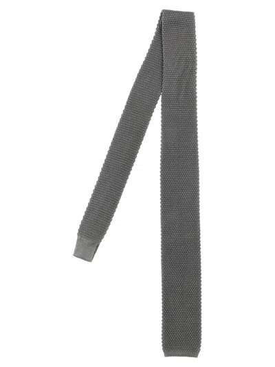 Brunello Cucinelli Operated Tie In Gray