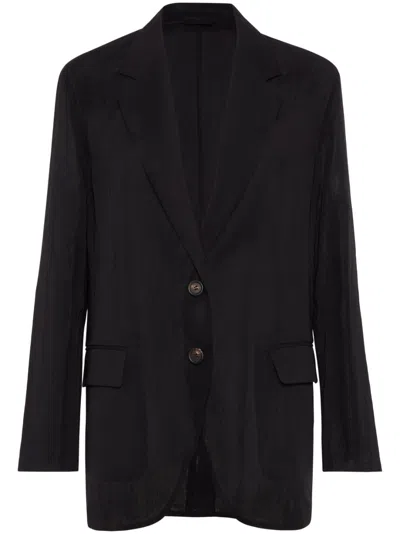 BRUNELLO CUCINELLI ORGANZA BLAZER