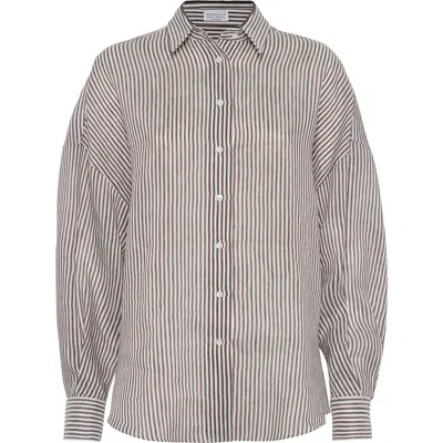 BRUNELLO CUCINELLI BRUNELLO CUCINELLI ORGANZA SHIRT