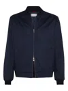 Brunello Cucinelli Wool And Cashmere Blend Cardigan In Blue