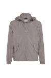 Brunello Cucinelli Water Resistant Blouson Jacket In Brown