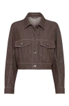 Brunello Cucinelli Outerwear With Monili In Chocolate