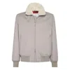 Brunello Cucinelli Cashmere Beaver Bomber Jacket In Gray