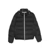 Brunello Cucinelli Men Grey Quilted Design Hooded Neckline Zip Fastening Long Sleeves In Black