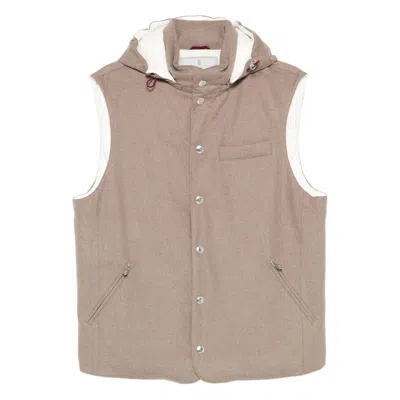 Brunello Cucinelli Outwear Waistcoats In Brown