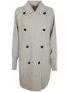Brunello Cucinelli Over Peacoat Overcoat In Beige