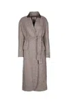 Brunello Cucinelli Overcoat In Gray