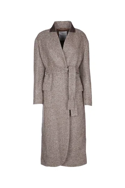 Brunello Cucinelli Overcoat In Gray
