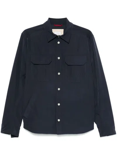 BRUNELLO CUCINELLI WATER-RESISTANT MICROFIBER SHIRT-STYLE UNLINED OUTE