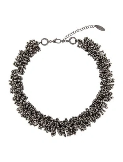 Pre-owned Brunello Cucinelli Oversized Beaded Necklace, 18.5" In Multi