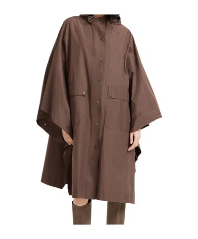 Brunello Cucinelli Oversized Parka In Brown