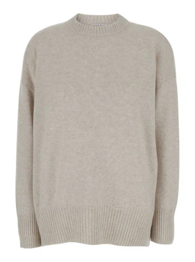 BRUNELLO CUCINELLI BRUNELLO CUCINELLI OVERSIZED SWEATER WITH RIBBED TRIM IN CASHMERE