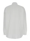 Brunello Cucinelli Oversized White Shirt With Monile Detail