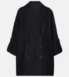 Brunello Cucinelli Oversized Wool Jacket In Black