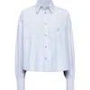 Brunello Cucinelli Oxford Shirt In Azure