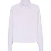 Brunello Cucinelli Oxford Shirt In Lilac