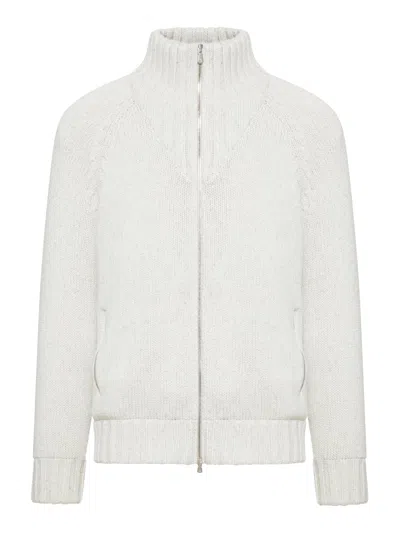 Brunello Cucinelli Padded Cashmere Cardigan In Nude & Neutrals