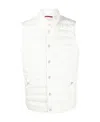 Brunello Cucinelli Quilted Shell Down Gilet In White