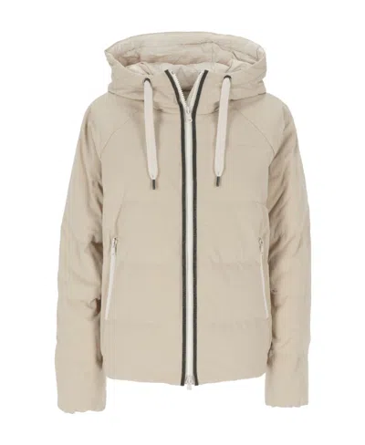 Brunello Cucinelli Padded Down Jacket In Neutral