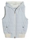 Brunello Cucinelli Water-resistant Gilet In Blue