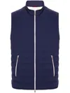 Brunello Cucinelli Padded Gilet In Blue