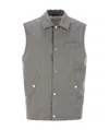Brunello Cucinelli Padded Gilet In Gray