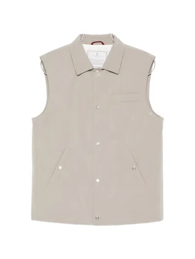 Brunello Cucinelli Padded Gilet In Neutral