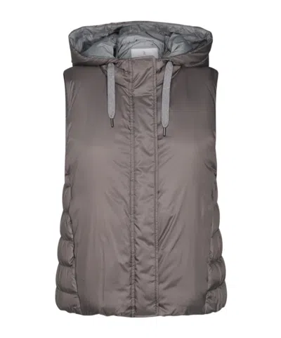 BRUNELLO CUCINELLI BRUNELLO CUCINELLI PADDED HOODED VEST
