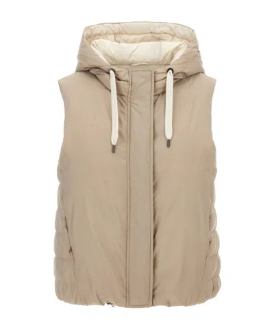 BRUNELLO CUCINELLI BRUNELLO CUCINELLI PADDED HOODED VEST