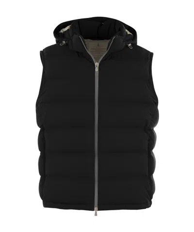 BRUNELLO CUCINELLI BRUNELLO CUCINELLI ZIP-UP HOODED GILET