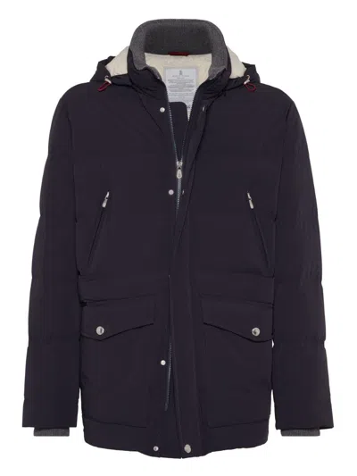 Brunello Cucinelli Padded Jacket In Blue