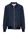 Brunello Cucinelli Water Resistant Jacket In Blue