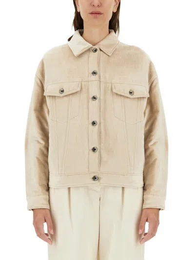 Brunello Cucinelli Padded Jacket In Neutral