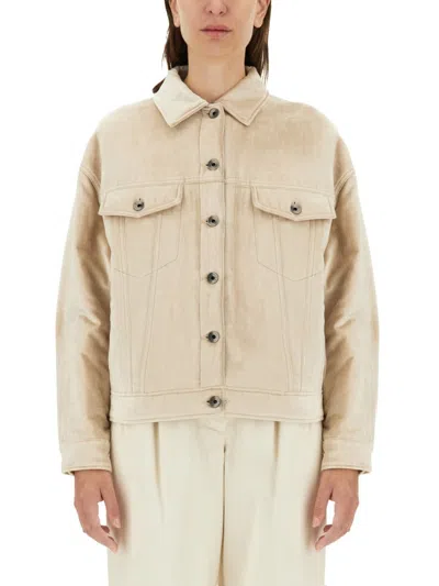 Brunello Cucinelli Padded Jacket In Beige
