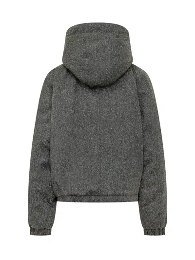 Brunello Cucinelli Padded Jacket With Elevated Down-warmth In Antracite