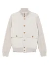 Brunello Cucinelli Men Padded Leather Jacket