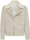 BRUNELLO CUCINELLI PADDED LEATHER JACKET