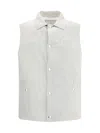 Brunello Cucinelli Men Padded Leather Vest