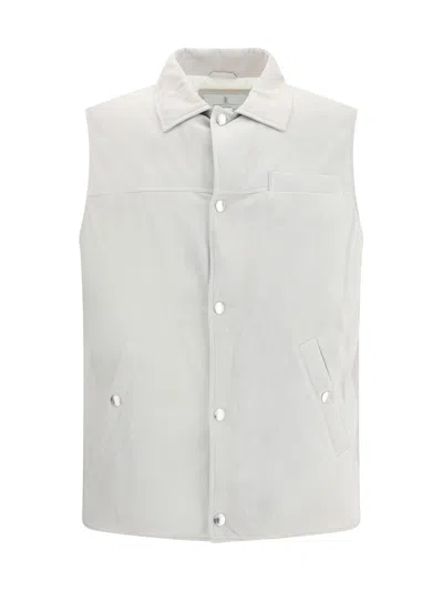 BRUNELLO CUCINELLI PADDED LEATHER VEST