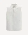 Brunello Cucinelli Men Padded Leather Vest In White