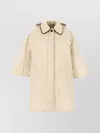 Brunello Cucinelli Padded Poncho With Contrast Collar And Hood