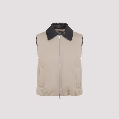 Brunello Cucinelli Padded Vest Reversible In Brown