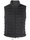 Brunello Cucinelli Padded Ribbed Gilet In Grey