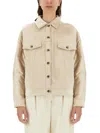 Brunello Cucinelli Padded Jacket In Beige