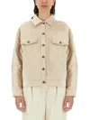 Brunello Cucinelli Padded Jacket In Beige