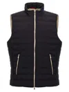 Brunello Cucinelli Quilted High-neck Gilet In Blue