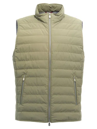 BRUNELLO CUCINELLI PADDED VEST GILET GREEN