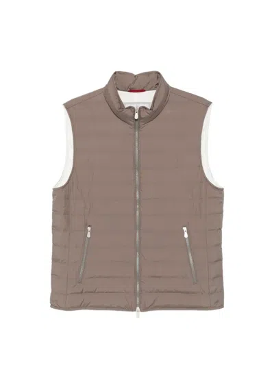 Brunello Cucinelli Padded Vest In Green