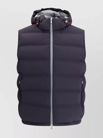 BRUNELLO CUCINELLI PADDED VEST HOOD DRAWSTRING
